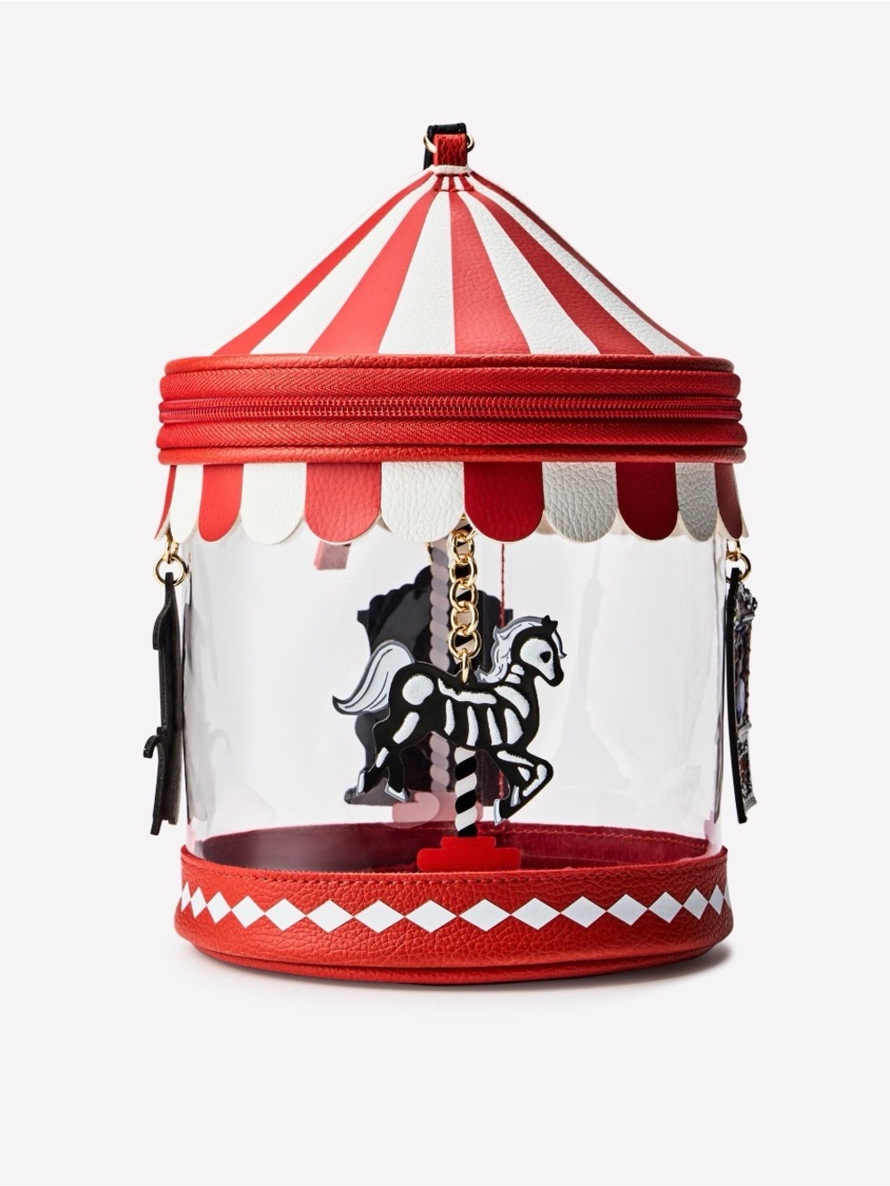NWT IN HAND LIMITED RELEASE HALLOWEEN CAROUSEL WRISTLET BAG.